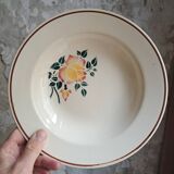 Set of 10 soup plates with Hbcm stencil