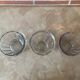 3 old jam jars