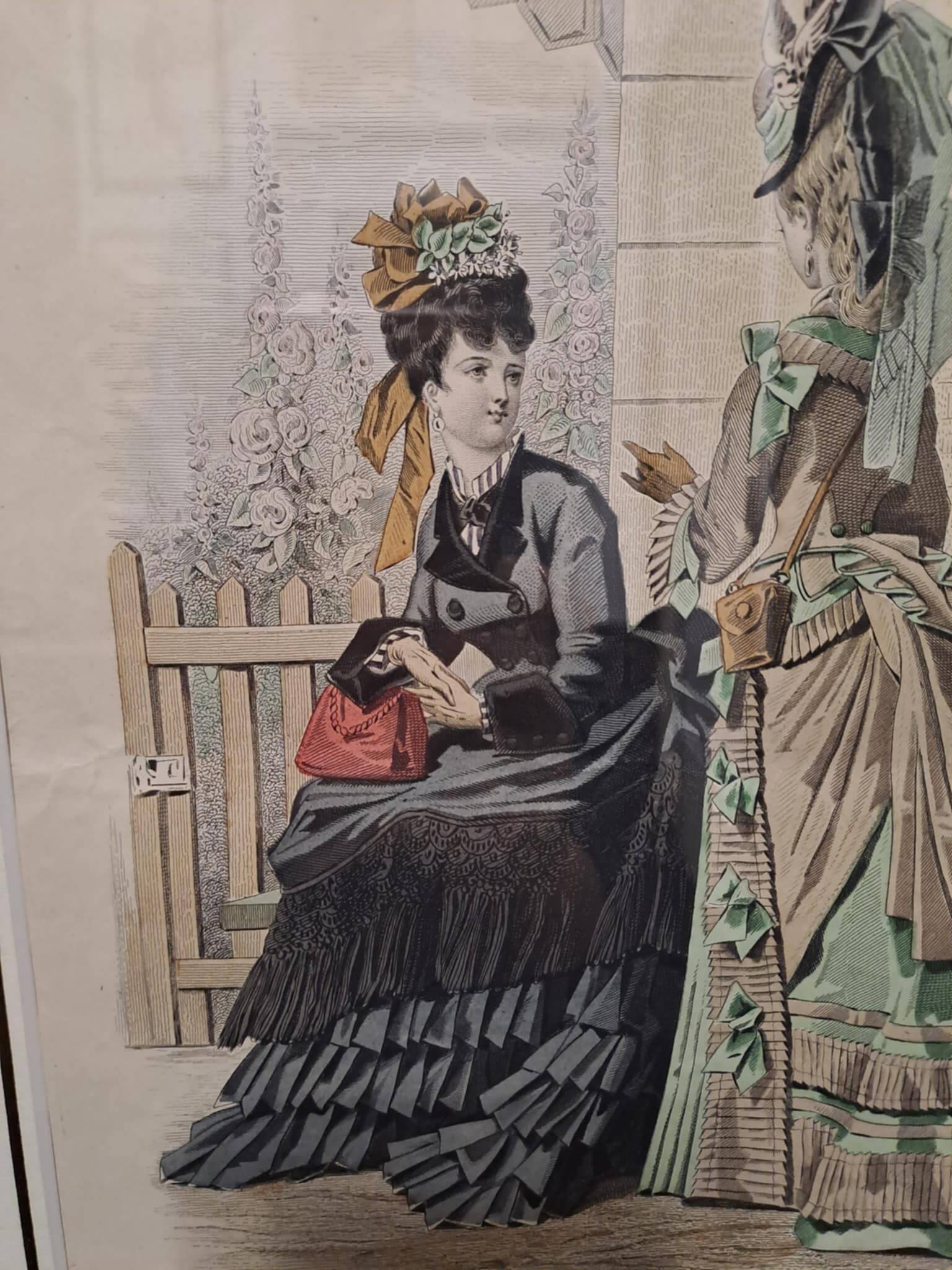 Fashion sketch under frame