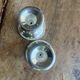 2 silver-plated candlesticks