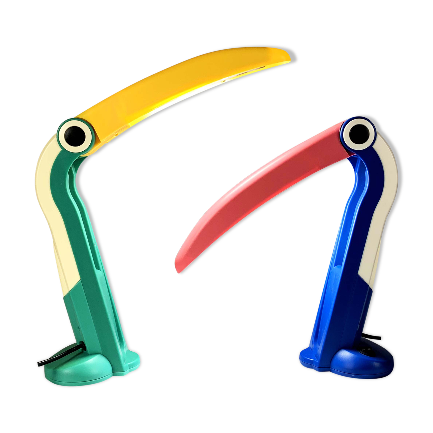Toucan lamps by H.T. Huang for Huanglite, 1980