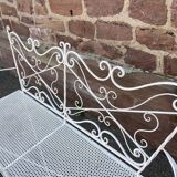 Vintage wrought iron garden bench