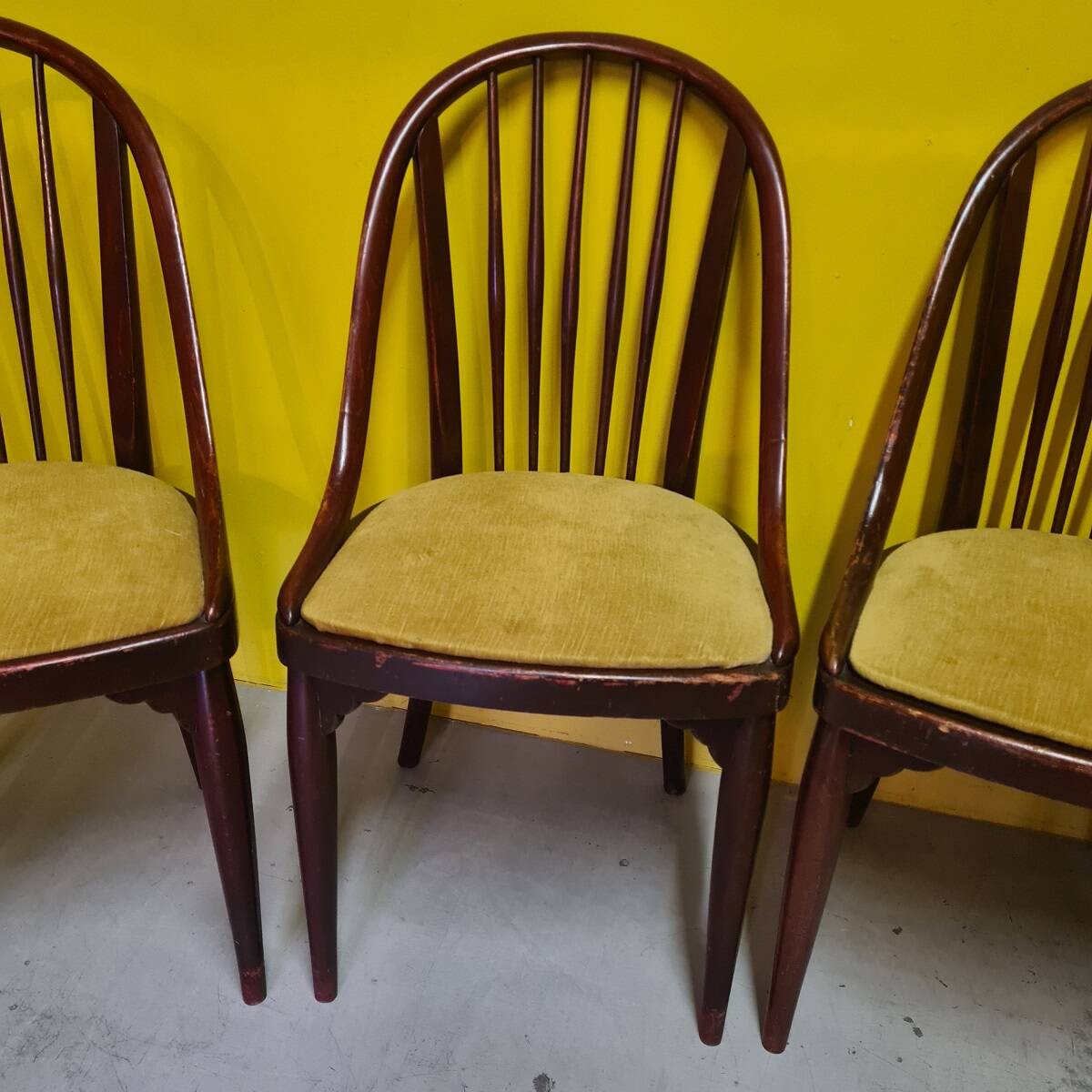 4 Thonet Art Deco Chairs Model A846 from around 1922