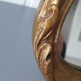 Small tabletop mirror in gilded wood (vintage)