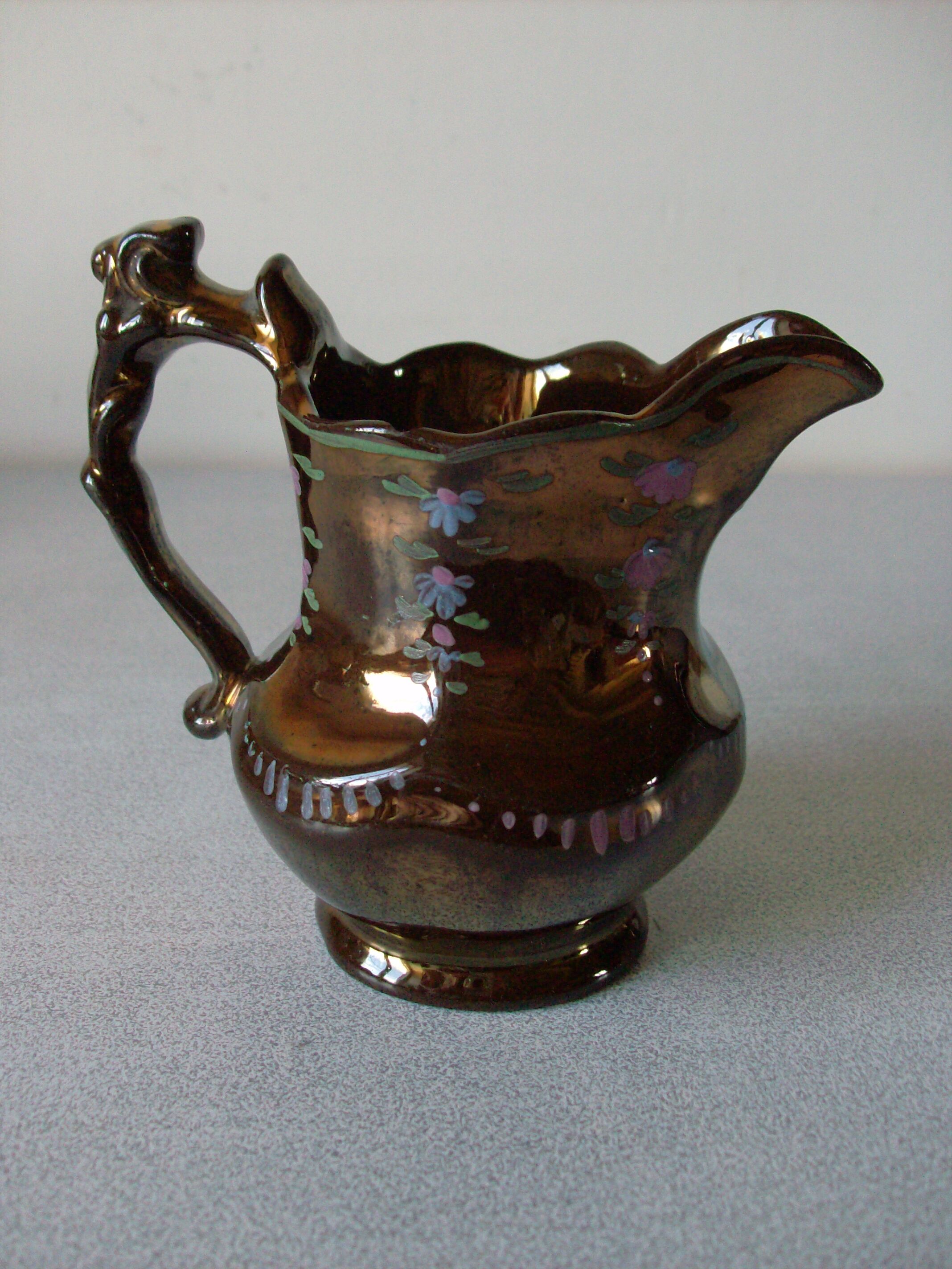 Old Jersey earthenware cream milk jug 11.3 cm tableware