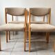 Set of 4 Scandinavian Baumann chairs in solid elm – 1970s