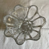 Crystal tulip vase sign Daume France
