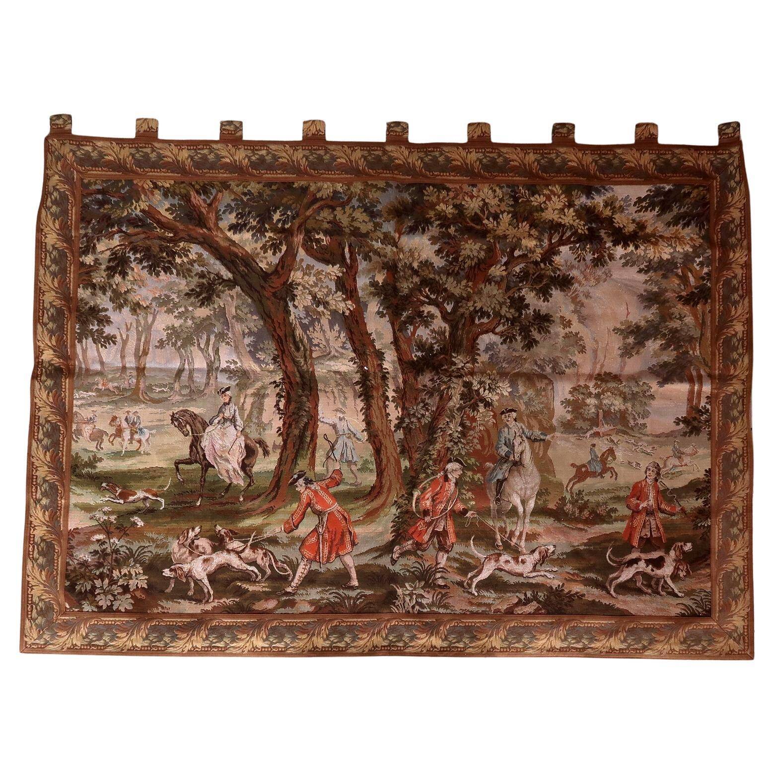 Mid-century German tapestry wall hanging 156cm x 214cm, 1950s