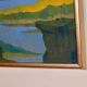 Original Swedish Mid Century Oil on Canvas "Katrineholm"- Vintage & Framed