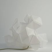 Labyrinth, Hazy, Artisan Light Sculpture with Integrated Fixture, By Republiken