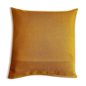 Coussin en piqué de coton jaune 40 cm