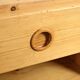 Nightstand made of solid pine, circa 1975.