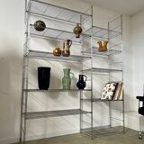 Old modular metal shelf vintage bookcase 10 design shelves from the 80s