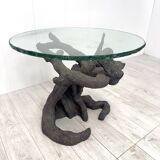 Bronze table in the shape of a tree, Italian production, 1970s
