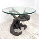 Table en bronze en forme d'arbre, prod. Italien, années 70
