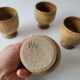 Lot de 4 tasses/ gobelets en grès