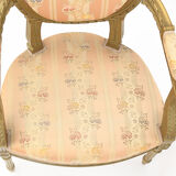 Gilded wooden living room in Louis XVI style