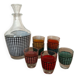 Houndstooth liquor service from the 60s