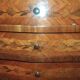 Flower marquetry bedside table in Louis XV style
