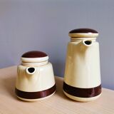 Portuguese ceramic teapot and coffee pot by Sado International, 1960s, Set of 2