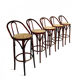 5x vintage rattan barstool, style Thonet ‘60