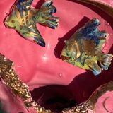 Ceramic fish lamp slip 1950s-60s