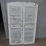 Wooden shutters louvers 2 swings L 49.5 x H 152 cm