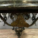 Table with a beautiful marble with green sea throat