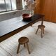 Table de ferme pin noire 250 cm