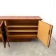 Enfilade by Robert DEBIEVE in mahogany veneer and brass, France 1950.