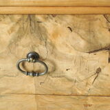 Louis Phillipe style chest of drawers in light walnut 20th century