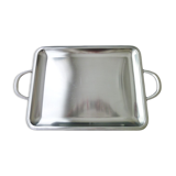 Stainless steel service tray Decor with godrons