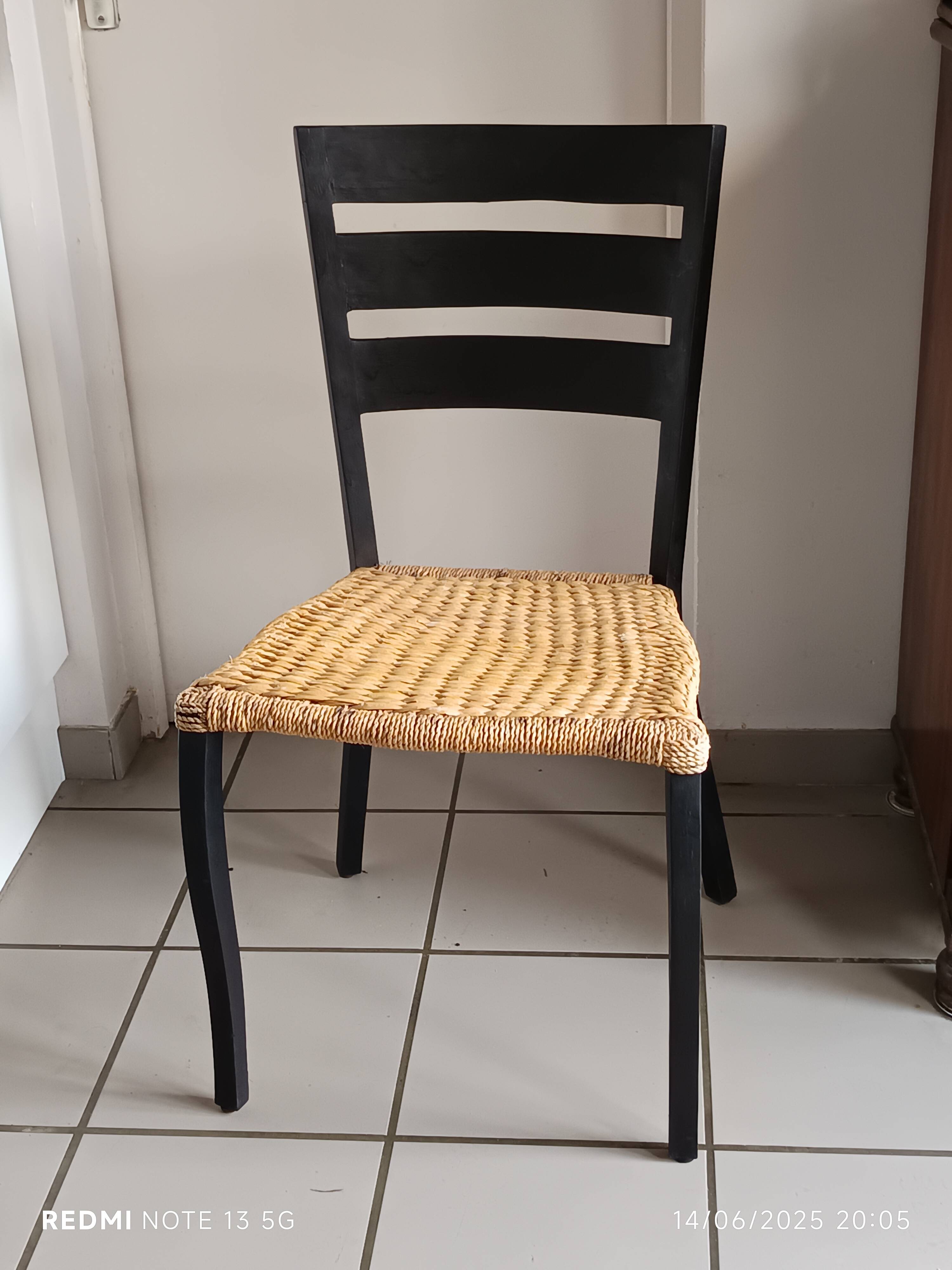 Italian designer rope chair in the Spinetto/Gio Ponti style