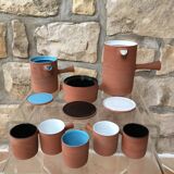 Coffee glazed terracotta