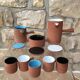 Coffee glazed terracotta