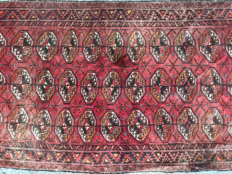 Handmade Afghan Turkmen rug 98x178 cm
