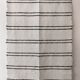 Handwoven rug - White and black lines - recycled cotton - 170 x 240 cm