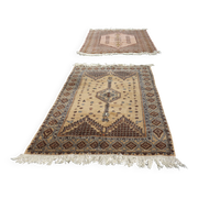 Ancien tapis de fès maroc laine très serrée tissé main
