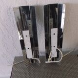 Paire d'appliques chrome vintage