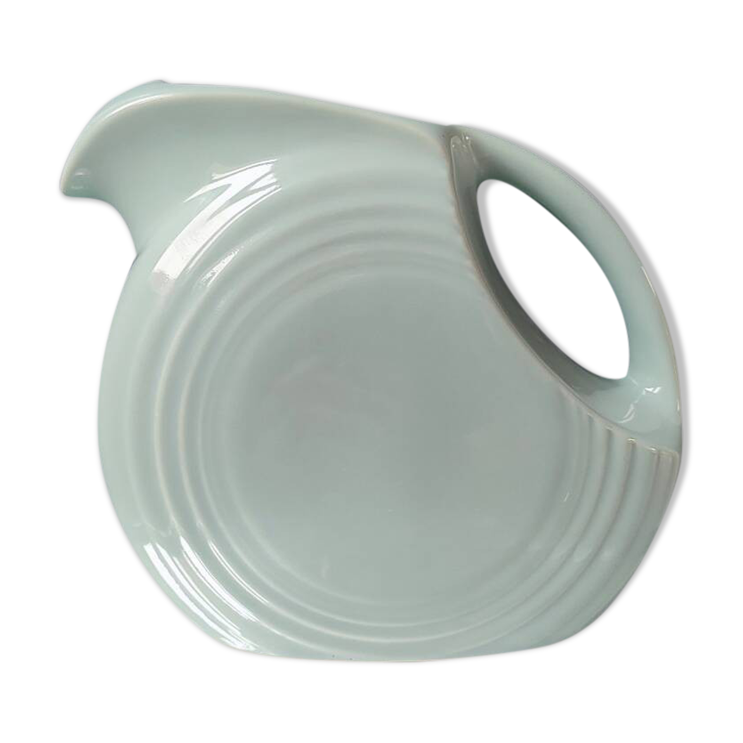 Pichet “Fiesta Disc Pitcher” Made in USA  Streamline Art Déco