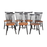 Ensemble de 7 chaises arrière à barreaux Pastoe, Nesto et Tapiovaara