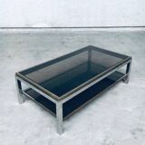 Hollywood Regency Flaminia Two Tier Coffee Table, France, 1970s