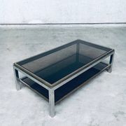 Hollywood Regency Flaminia Two Tier Coffee Table, France, 1970s