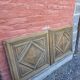 Pair of old solid oak doors
