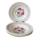 Lot of 5 Lunéville soup plates, Herblay model, 1950