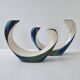 Pair of vintage Verceram candlesticks, 1960s