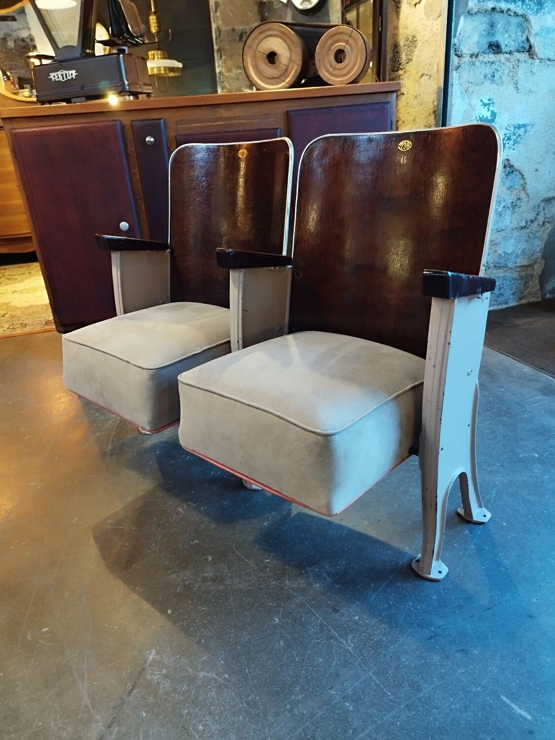 Cinema bench 2 seats 50s
