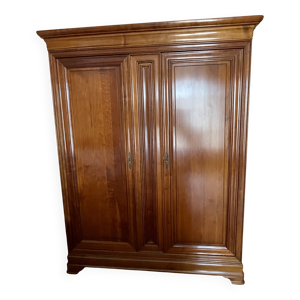 Armoire 2 portes en merisier - massif