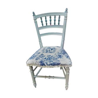 Chaise toile de jouy