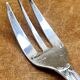 7 Christofle silver-plated oyster forks with Louis crossed ribbons